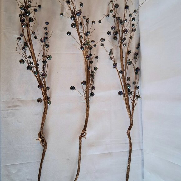 Lot of 3 Artificial Winter Berry Stems - Picture 10 of 10